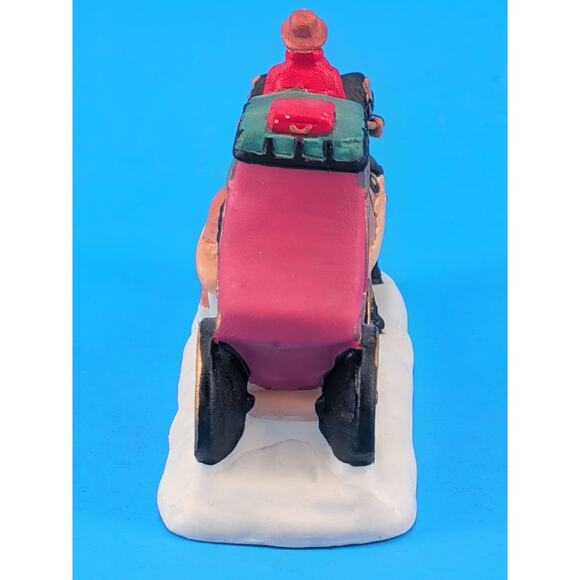 VTG Christmas Valley STAGE COACH Figurine Seasonal Specialties 1995 w/ Box - Picture 3 of 16